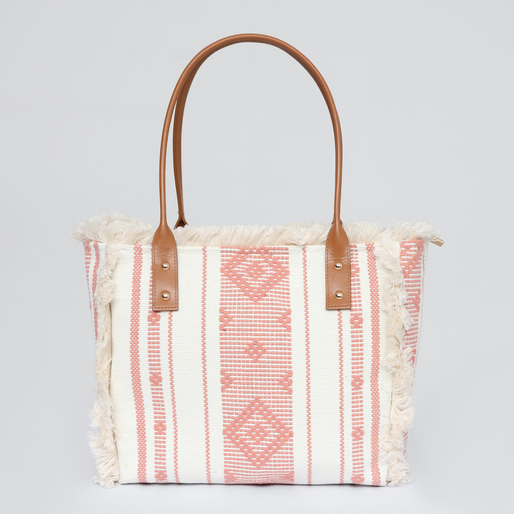 Blush Loom Tote