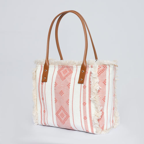 Blush Loom Tote