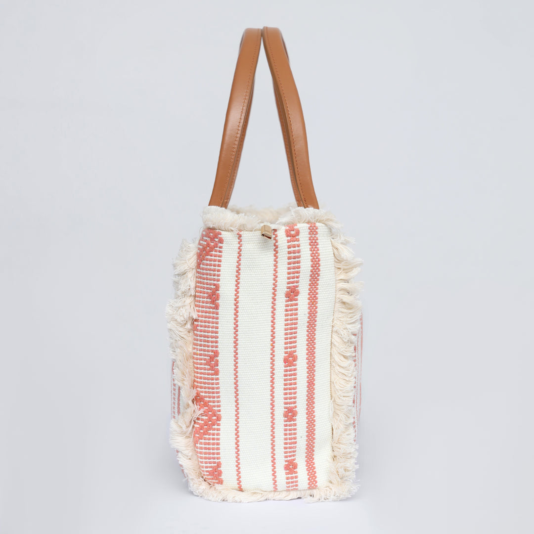 Blush Loom Tote