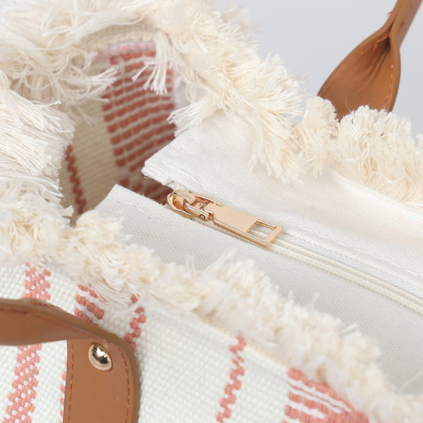 Blush Loom Tote