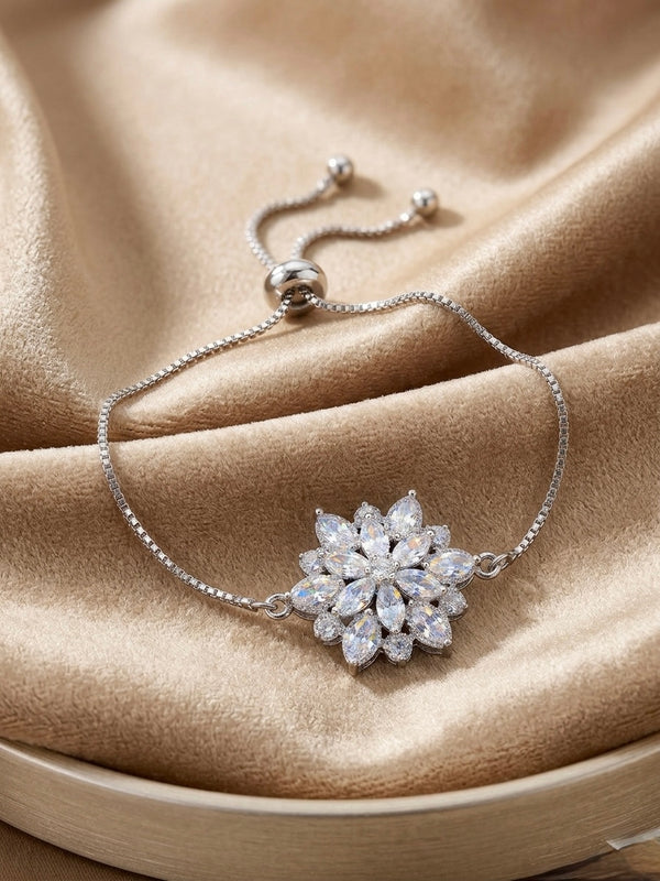 Diamond Flower Bracelet