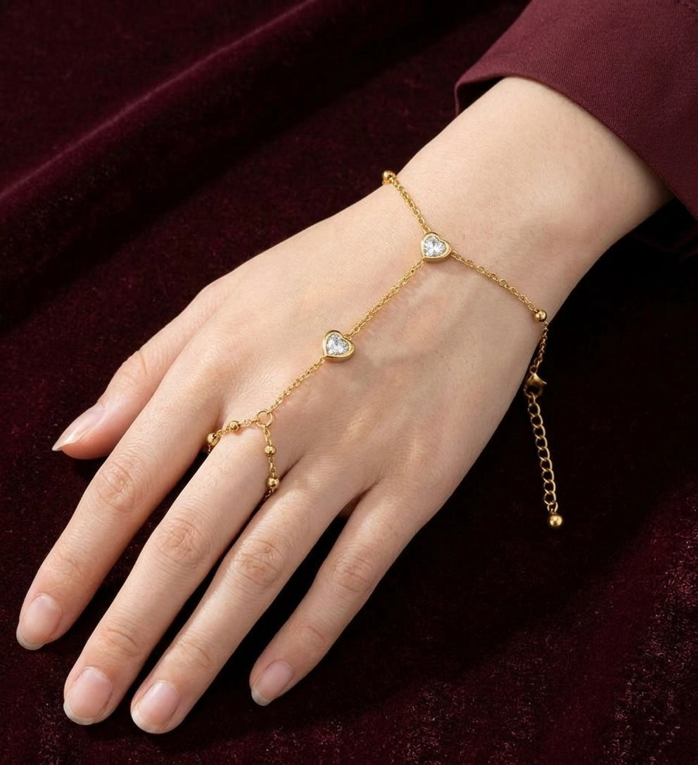 Aura Heart Hand Chain