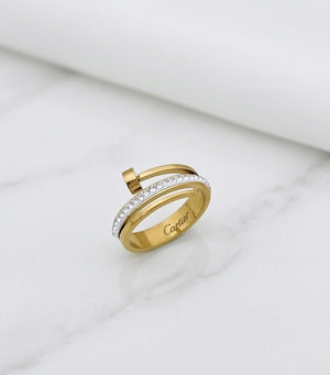 Golden Bolt Ring