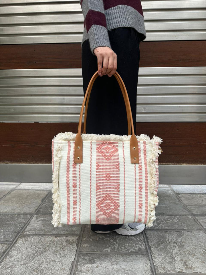 Blush Loom Tote